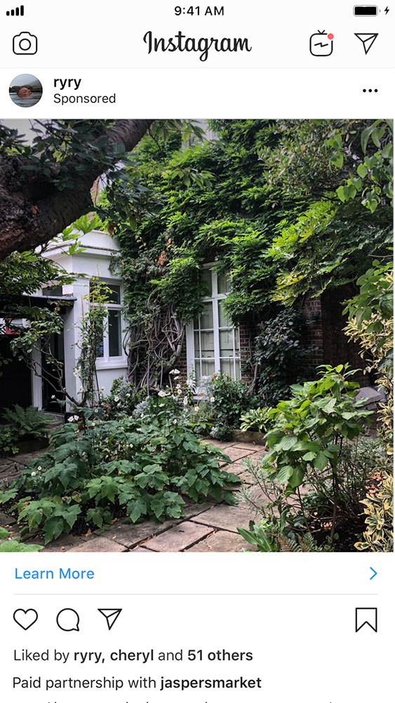 フィード投稿の例