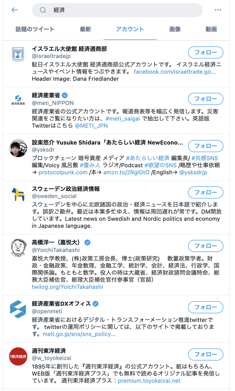 Xの検索機能でアカウントを探す