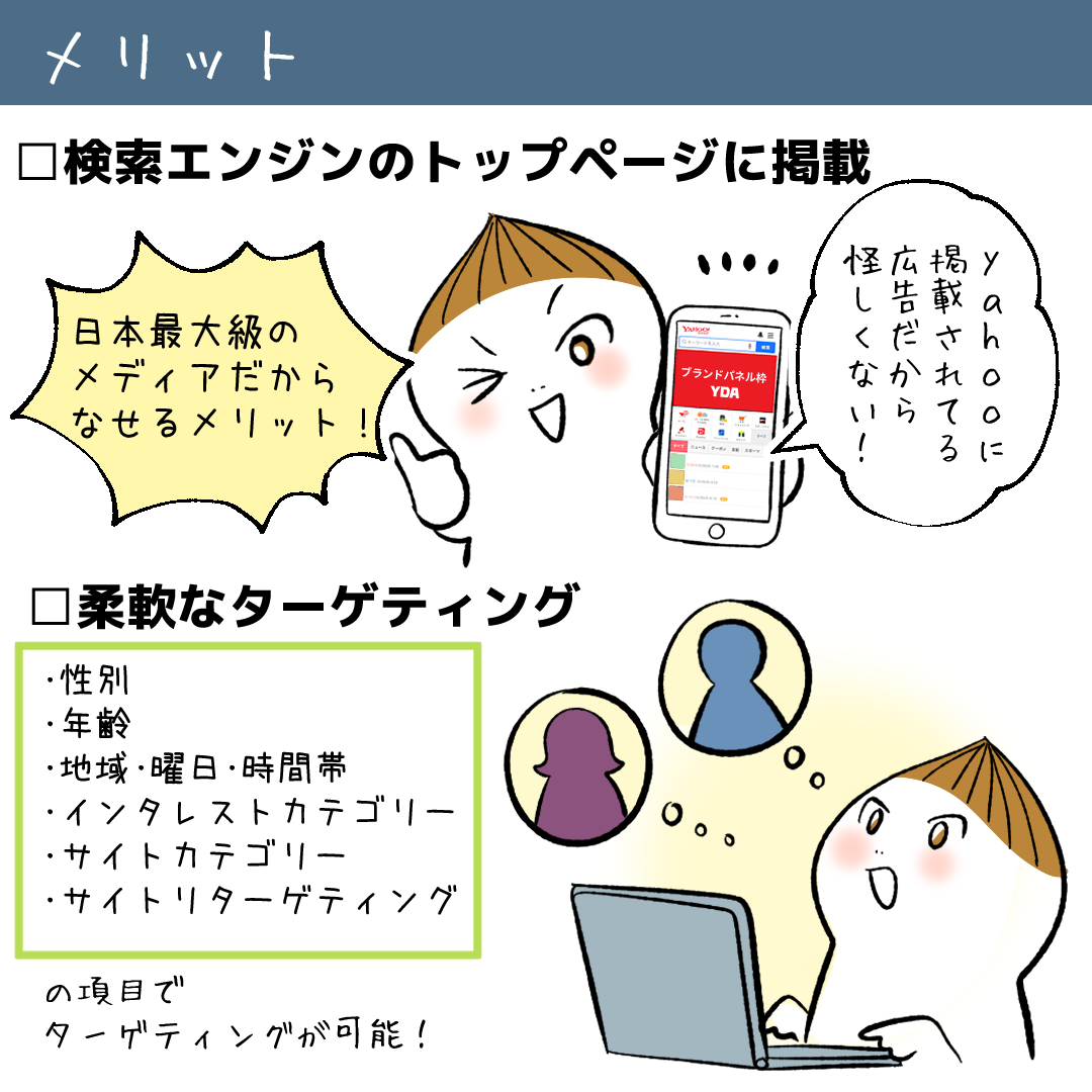 Yahoo!ブランドパネル広告のメリット