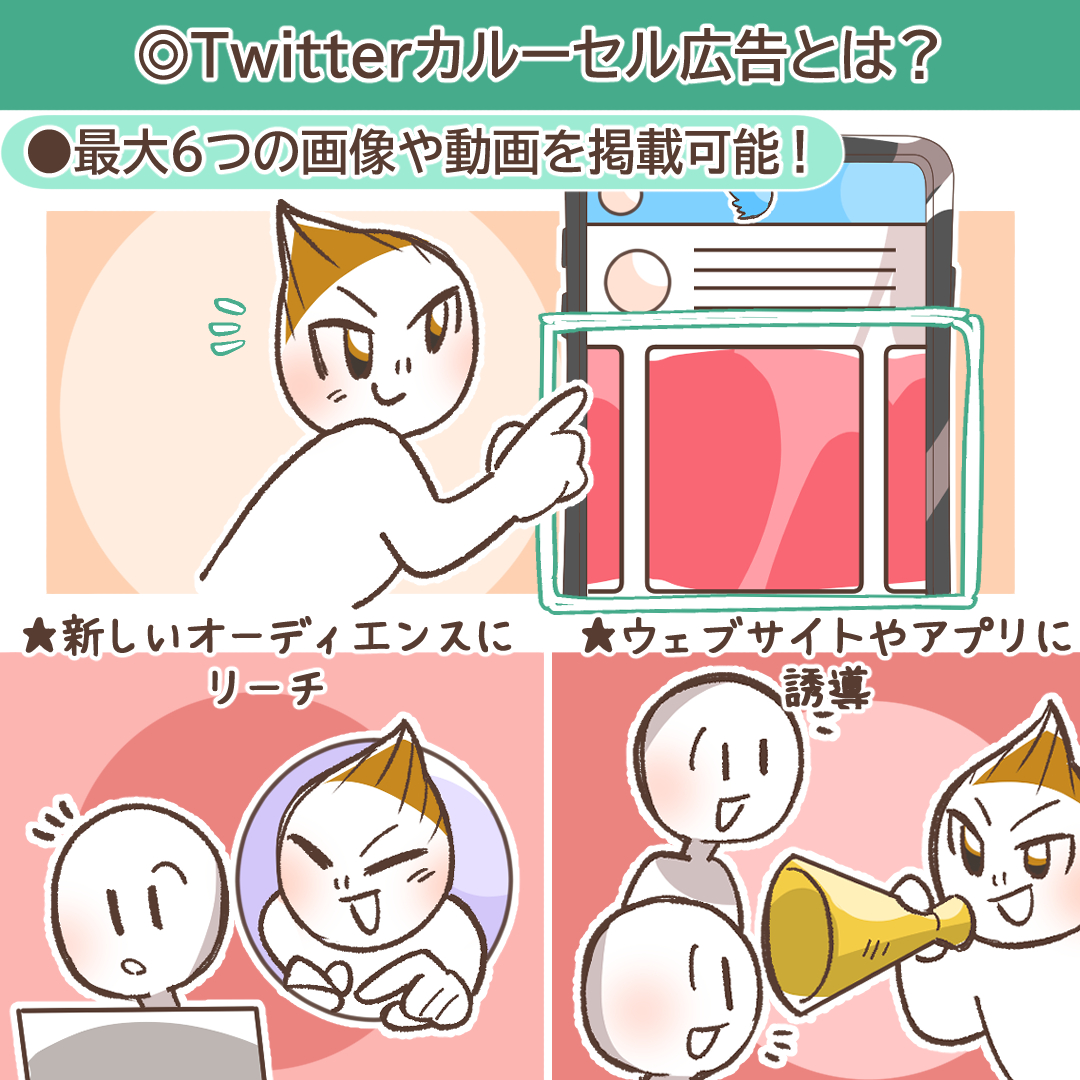 Xカルーセル広告の概要を示すイラスト