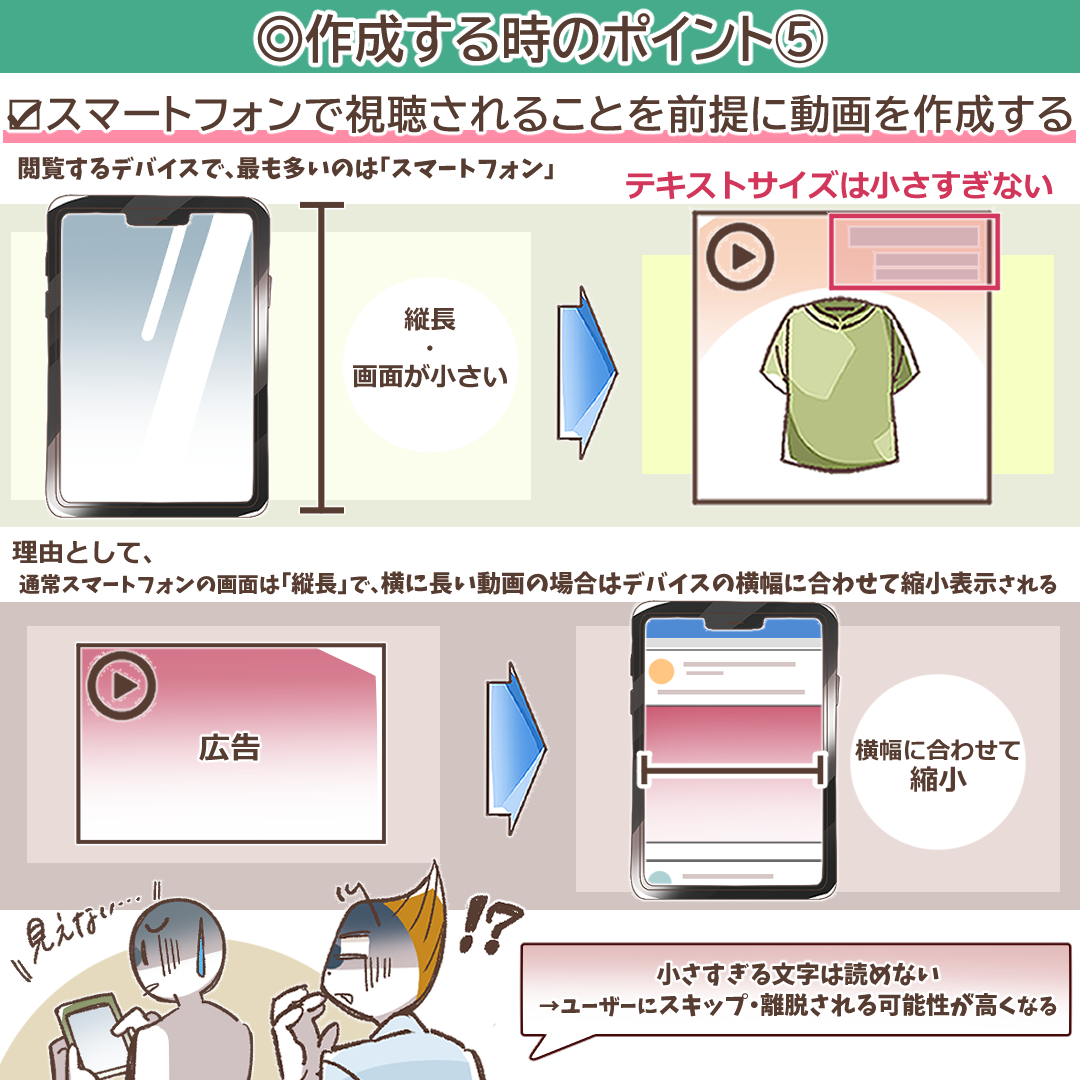 スマートフォンでの視聴を象徴するイラスト