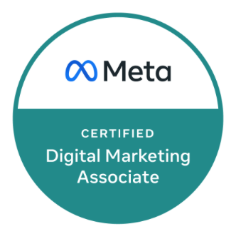 Meta認定デジタルマーケティングアソシエイトのバッジ