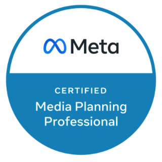 Meta認定メディアプランニングエキスパートのバッジ
