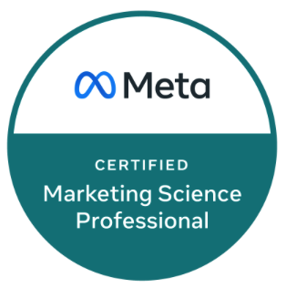 Meta認定マーケティングサイエンスエキスパートのバッジ